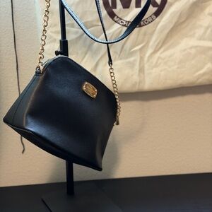 Michael Kors Black and Gold Crossbody Bag